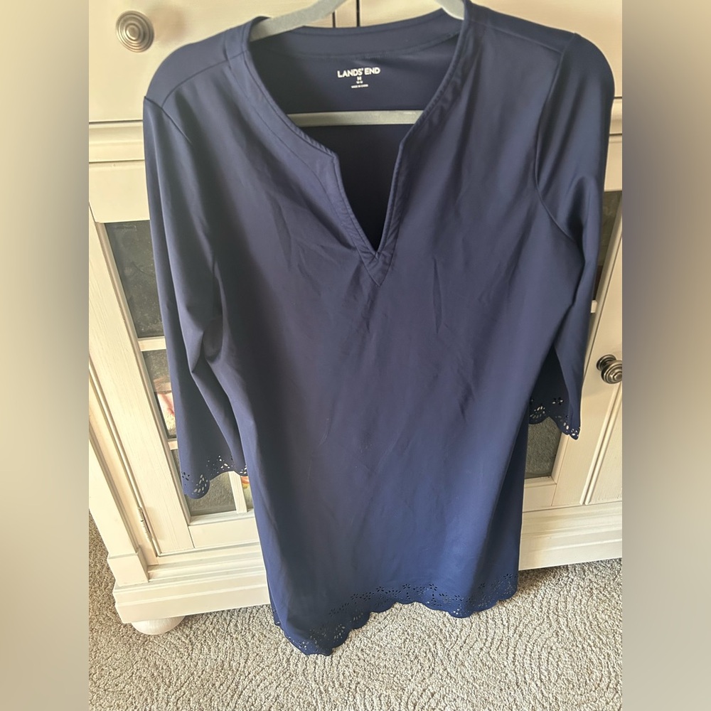 Lands' End Women's Navy Blue coverup